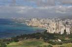 Honolulu vista do alto da cratera de Diamond Head, na ilha de Oahu, no Havaí